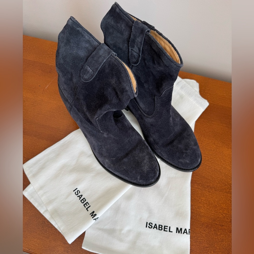 Isabel Marant Black Suede Ankle Booties - size 39, great condition. - Picture 6 of 6